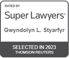 Rated By Super Lawyers | Gwyndolyn L. Styarfyr | Selected in 2023 - Thomson Reuters